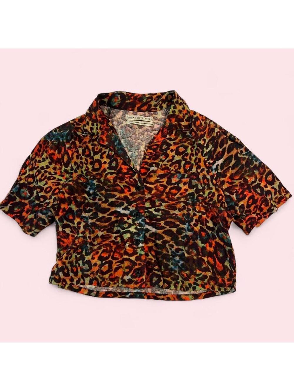 Urban Outfitters Women's Multi and Brown Blous